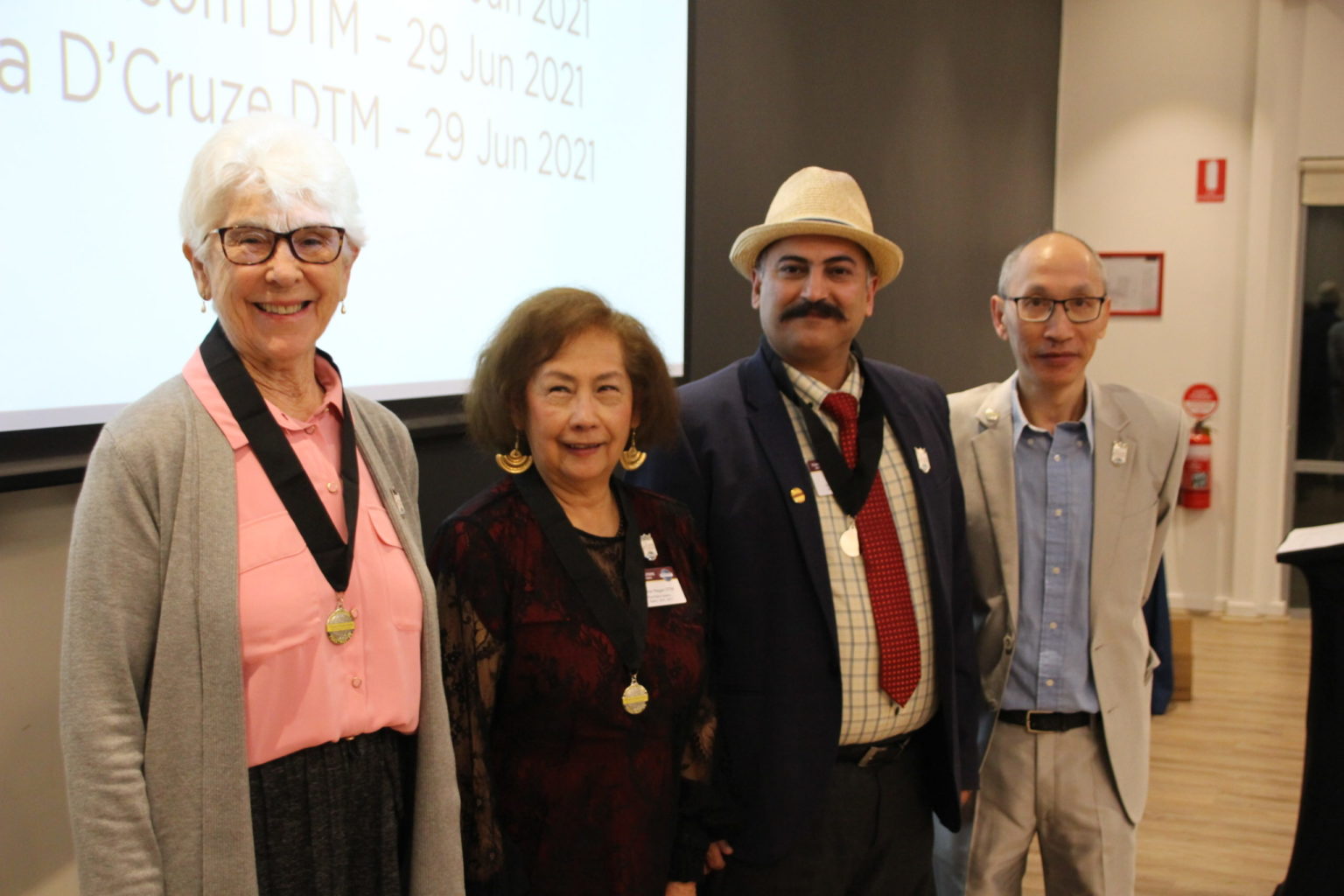 Presentation of DTM Medals: Judith Allen, Leonor Ragan, Noor Talpur and Henry Yau