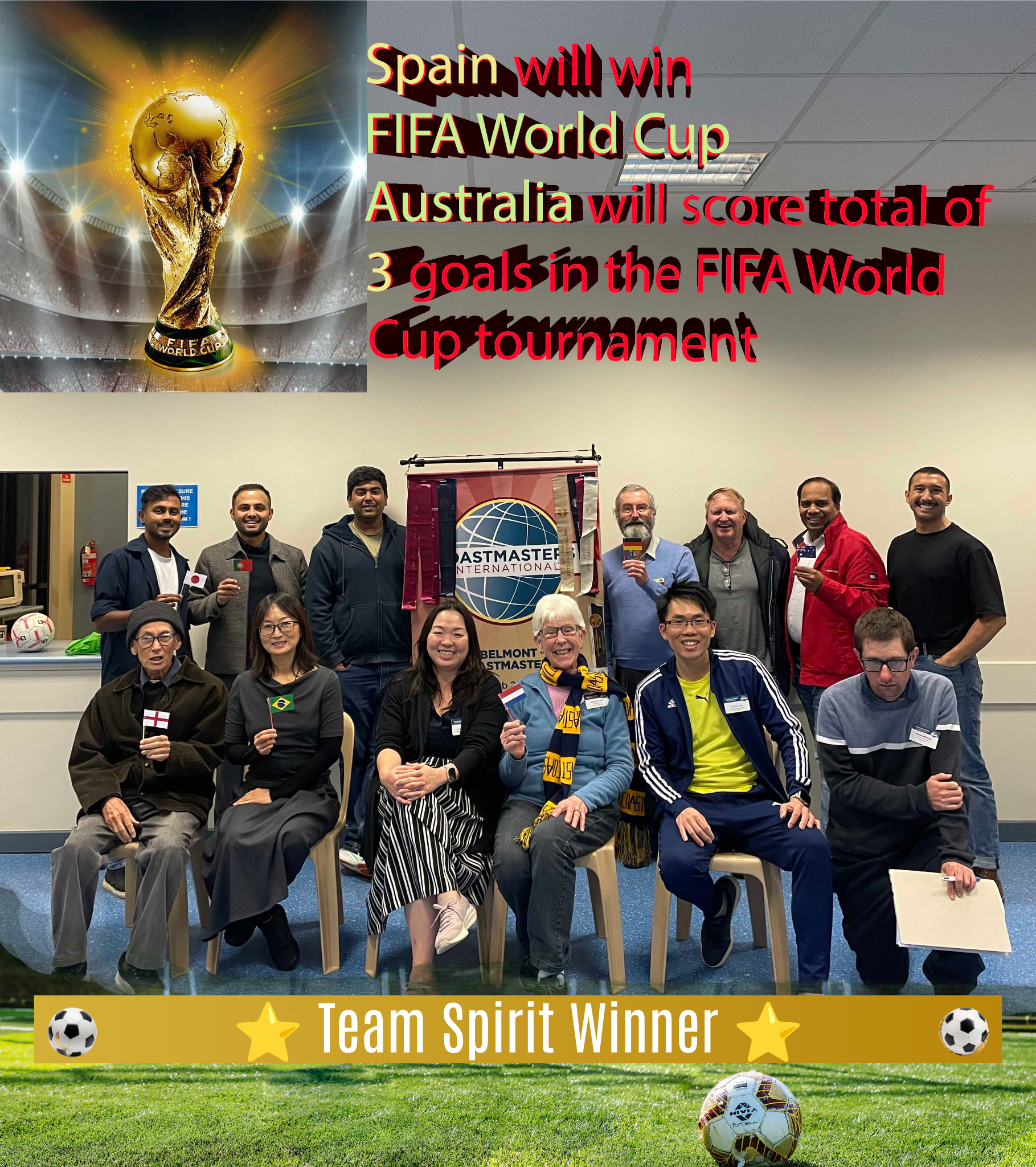 Team Spirit Winner Banner Ribbon