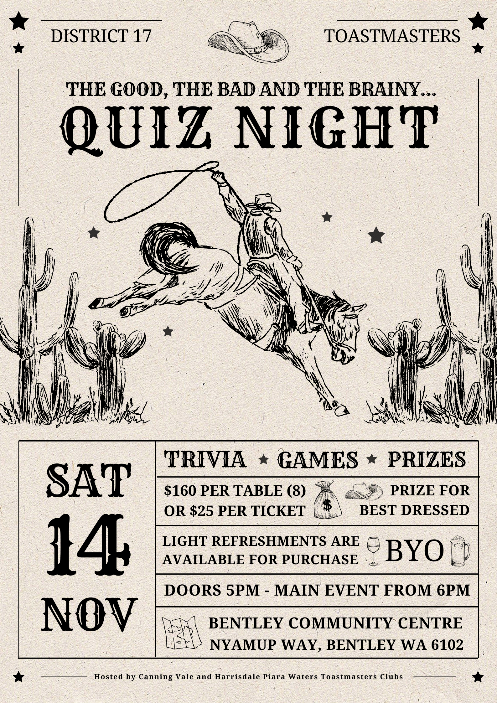 D17 Quiz Night Poster