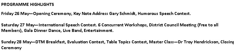 convention highlights